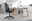 XORA Gaming Stuhl LIA Schwarzer Gaming-Stuhl in einem modernen Büro, seitliche Perspektive