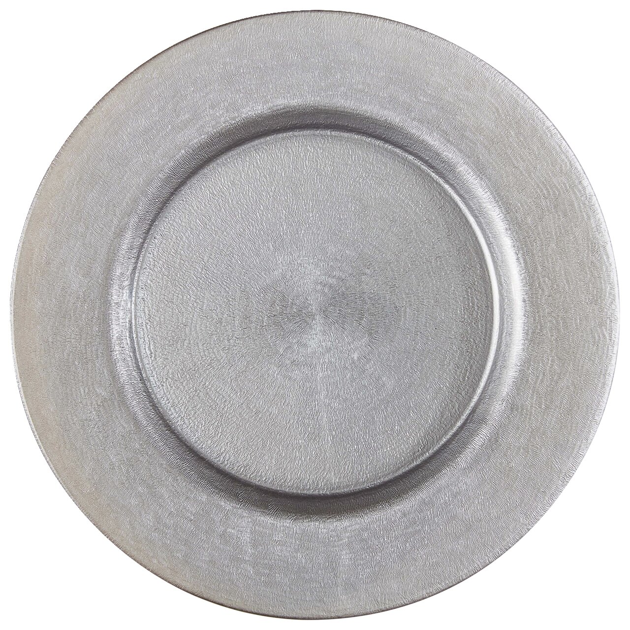 Grauer Platzteller aus der Serie Action, Draufsicht