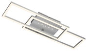 Moderne LED Deckenleuchte mit zwei rechteckigen Rahmen, seitliche Perspektive