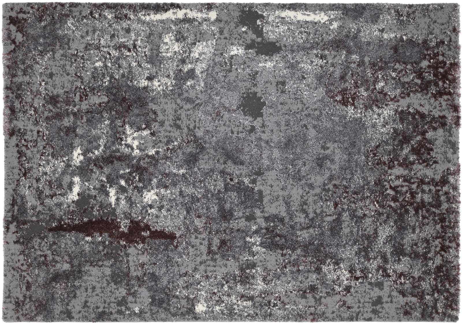 OCI Webteppich 240x340 cm JUWEL Moderner Teppich in Grautönen mit abstraktem Muster, Draufsicht