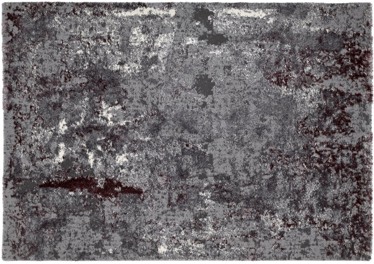 OCI Webteppich 240x340 cm JUWEL Moderner Teppich in Grautönen mit abstraktem Muster, Draufsicht