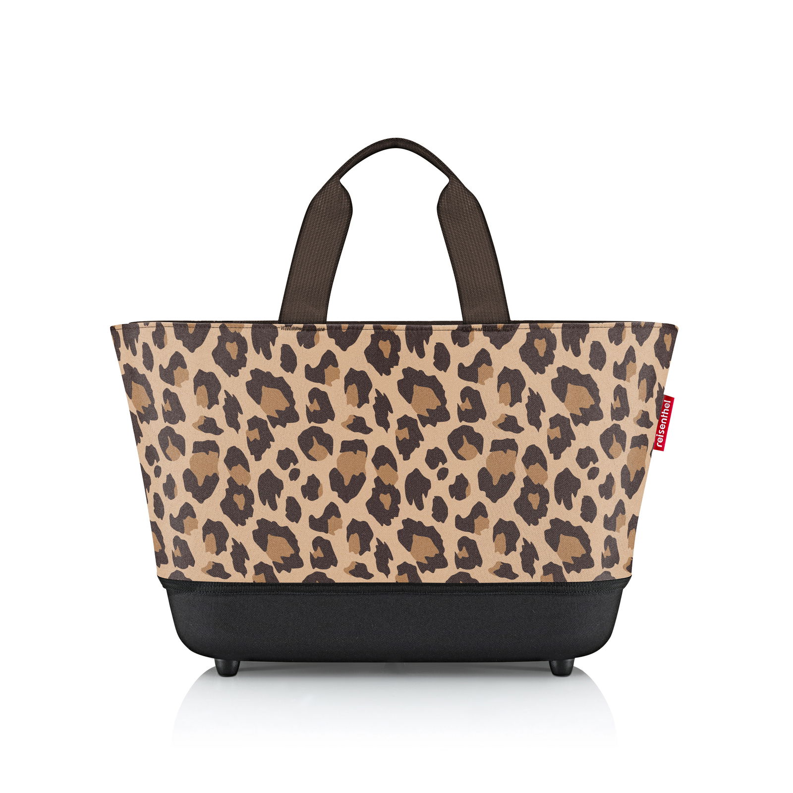 Einkaufskorb mit Leopardenmuster, Vorderansicht