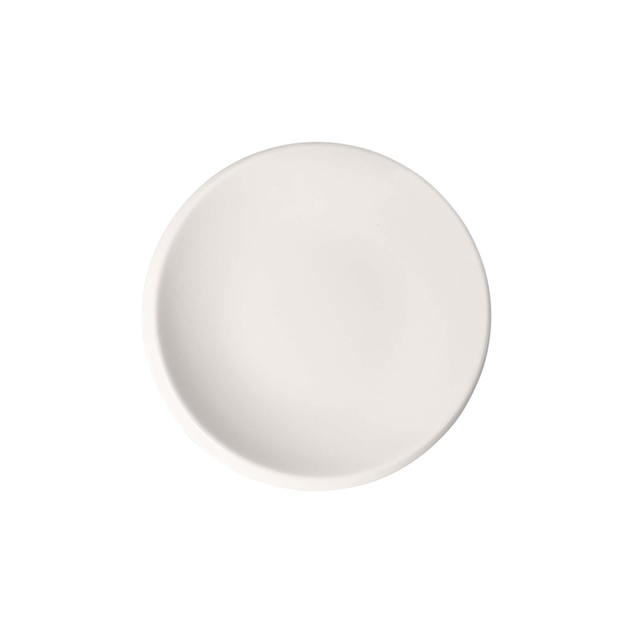 Weißer Brotteller NewMoon 16cm, Draufsicht