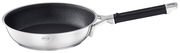 Bratpfanne 28cm Silence Pro aus Edelstahl mit Antihaftbeschichtung, seitliche Perspektive