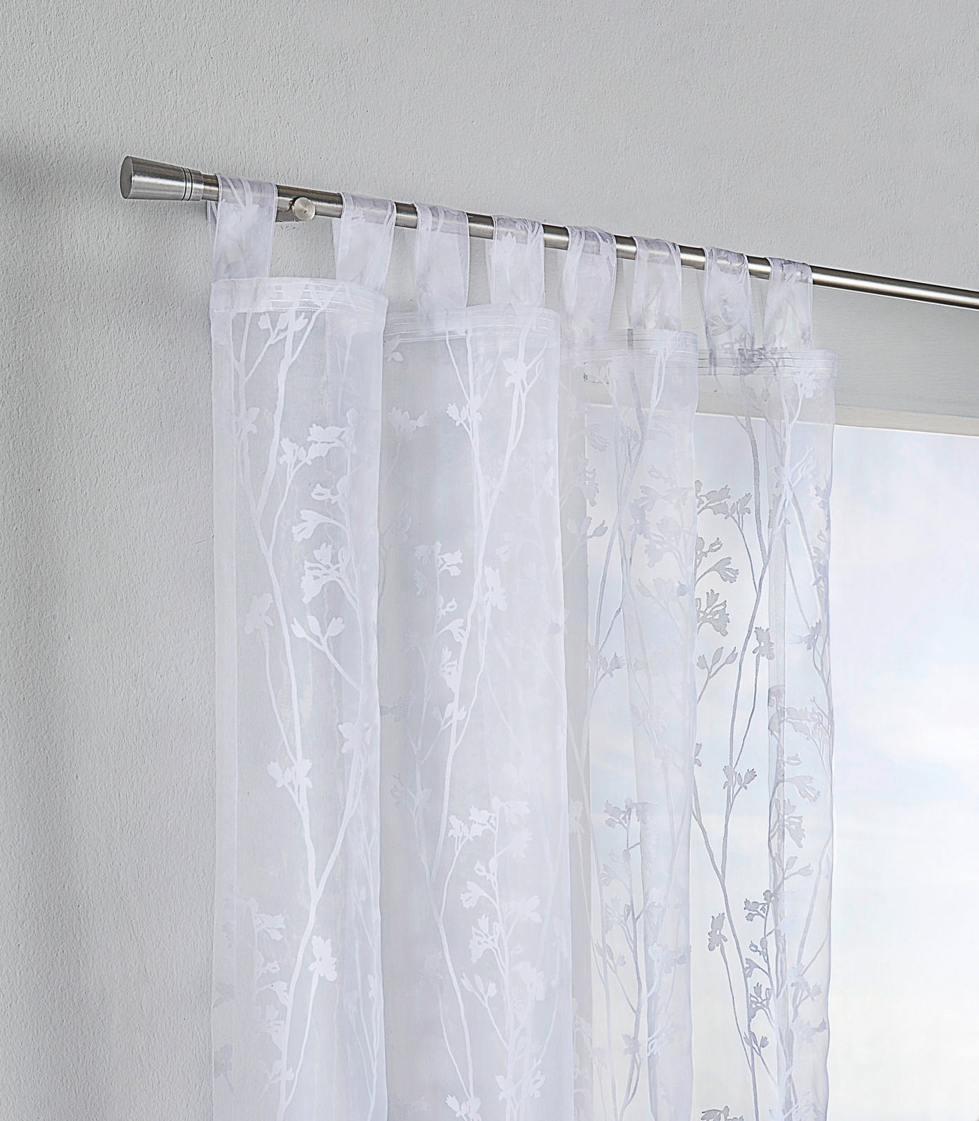 Schlaufenschal Florence mit floralem Muster, seitliche Perspektive