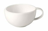 Weiße Kaffeetasse NewMoon 180ml, seitliche Perspektive