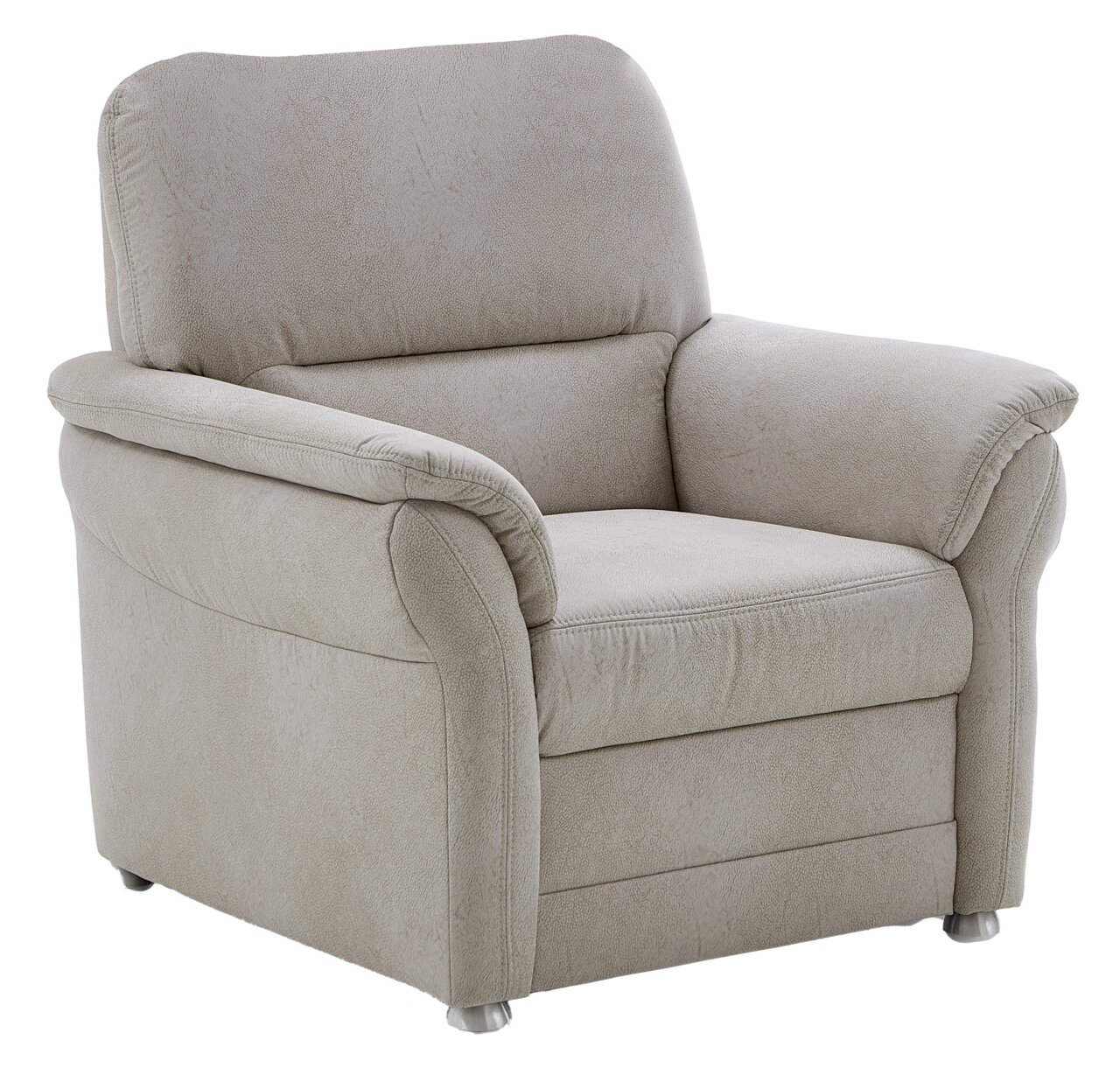 Beldomo Comfort Sessel QUEENLINE Beiger Sessel mit weichen Polstern, Ansicht von vorne links