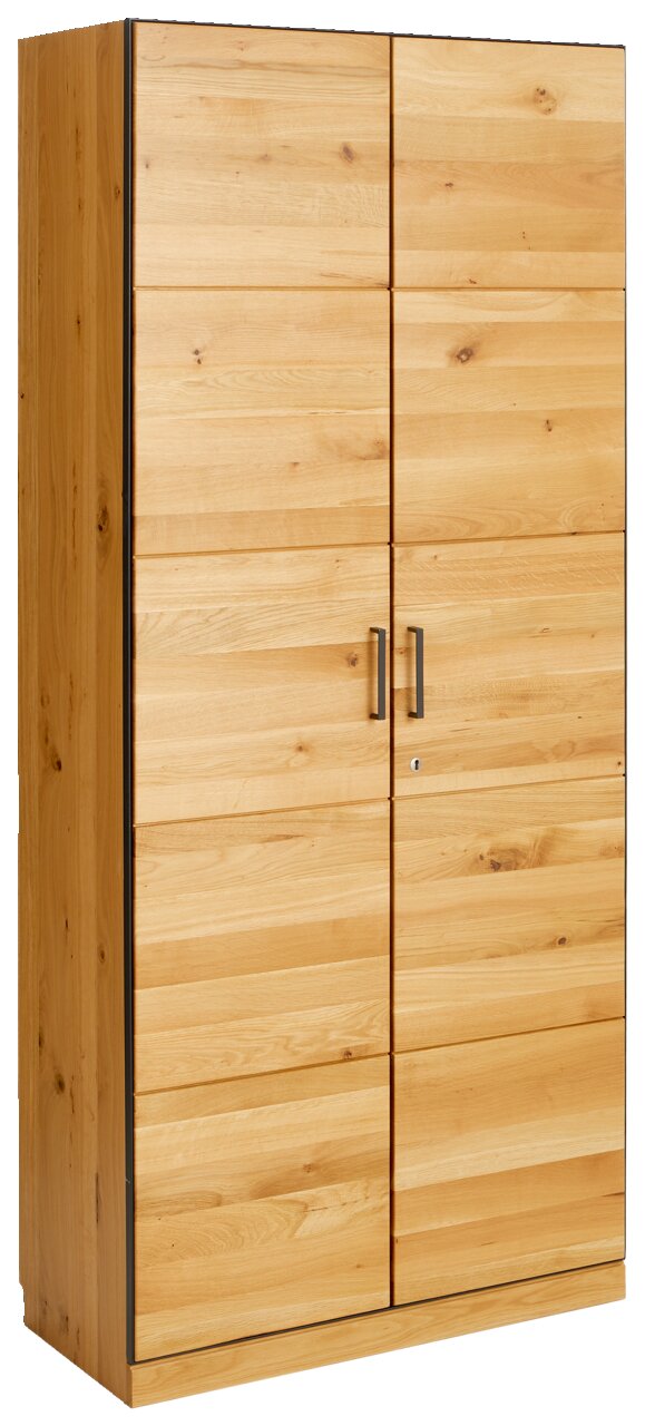 Linea Natura Aktenschrank 2T ADMIRAL Holz-Aktenschrank mit zwei Türen, seitliche Perspektive