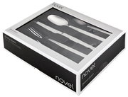 Besteckset für 6 Personen in einer eleganten Verpackung, Perspektive von schräg oben