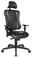 Dieter Knoll Gaming Stuhl GAMING CHAIR Schwarzer Gaming Stuhl mit ergonomischem Design, Kopfstütze und Armlehnen, Vorderansicht