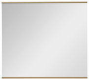 Rechteckiger Spiegel mit Holzrahmen, Frontalansicht