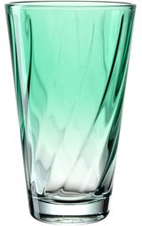 Grünes Trinkglas Twist 300ml, Vorderansicht