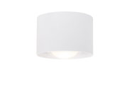 Zylindrischer LED-Spotkopf in Weiß, Ansicht von vorne