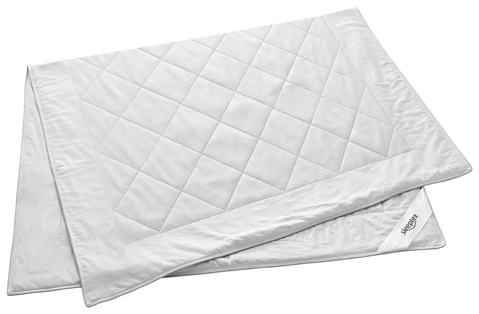 Sommerbettdecke 135x200 cm in Draufsicht mit gestepptem Muster