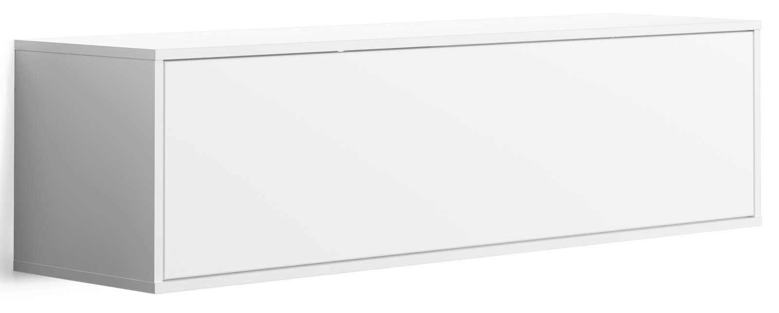 Z2 Hängeelement SOLE Weißes Hängeelement in rechteckiger Form, seitliche Perspektive