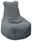 Z2 Sitzsack PESARO Grauer Sitzsack aus Cordstoff, seitliche Perspektive