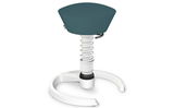 Moderner Sitzhocker mit ergonomischem Design, seitliche Perspektive