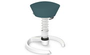 Moderner Sitzhocker mit ergonomischem Design, seitliche Perspektive