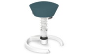 Moderner Sitzhocker mit ergonomischem Design, seitliche Perspektive