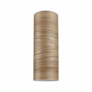 Zylindrischer Dekoschirm Vitus mit Holzoptik, Ansicht von vorne