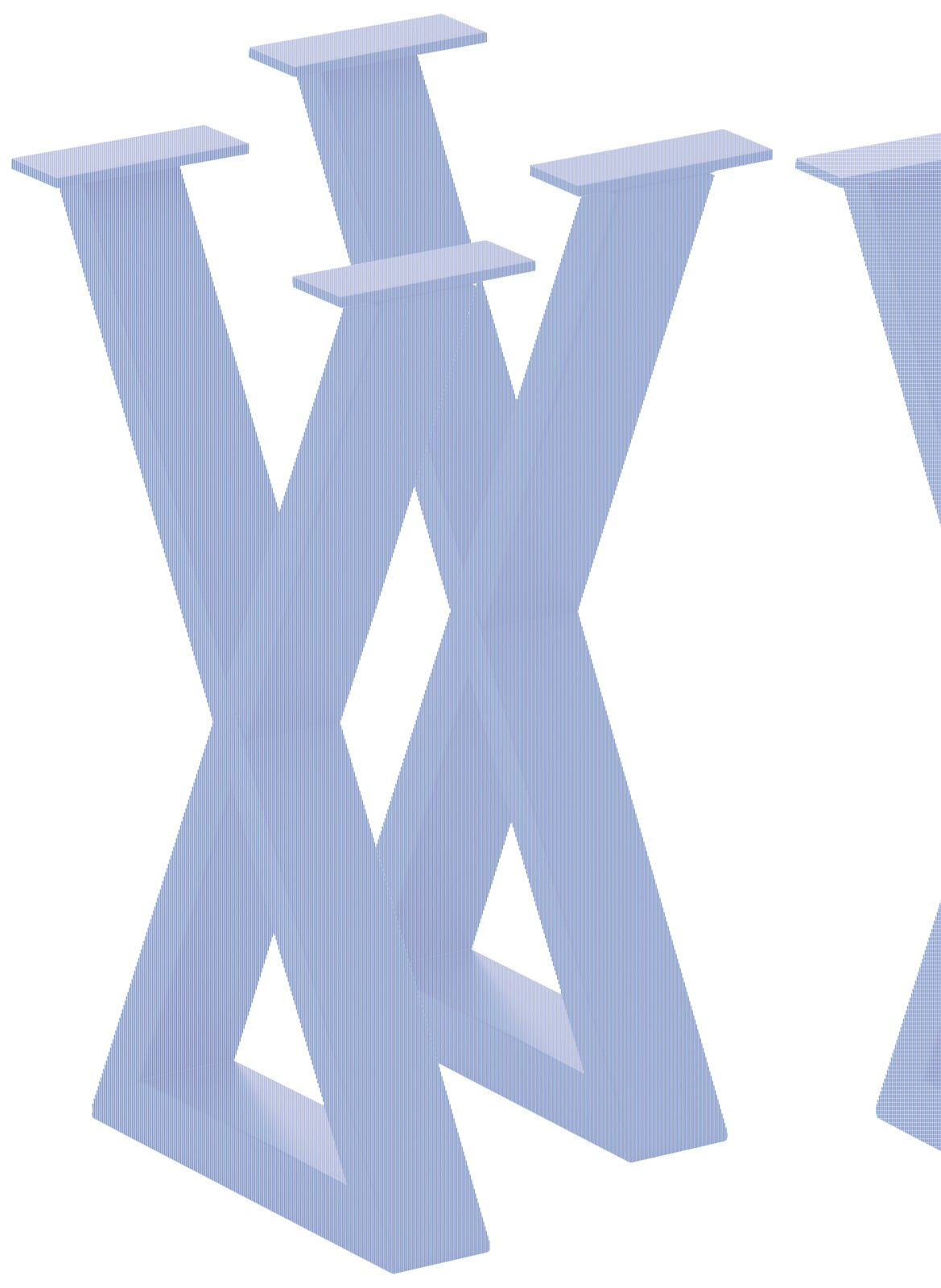 Schwarzes, modernes Bankgestell in X-Form, seitliche Perspektive