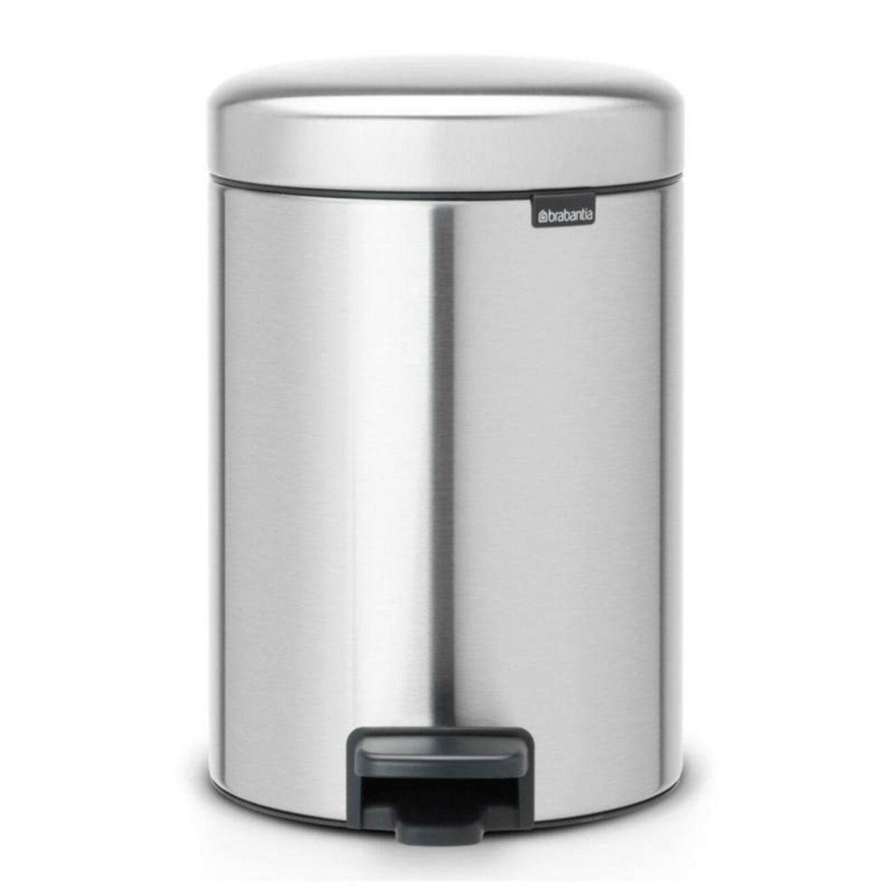 Brabantia Treteimer 3L NEWLCON Treteimer 3L aus mattiertem Stahl mit Fingerabdruckschutz, Vorderansicht