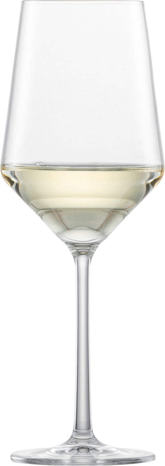 Sauvignonglas Pure, gefüllt mit Weißwein, in Frontalansicht