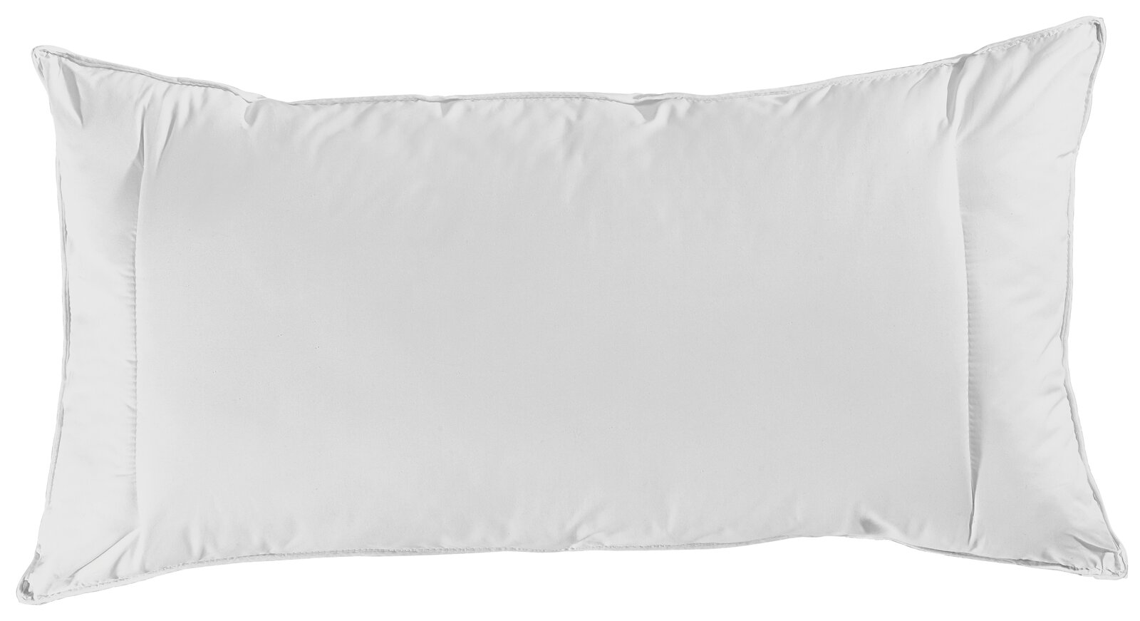 Weißes Kopfkissen Waschmich Plus in der Größe 40x80 cm, Ansicht von oben.