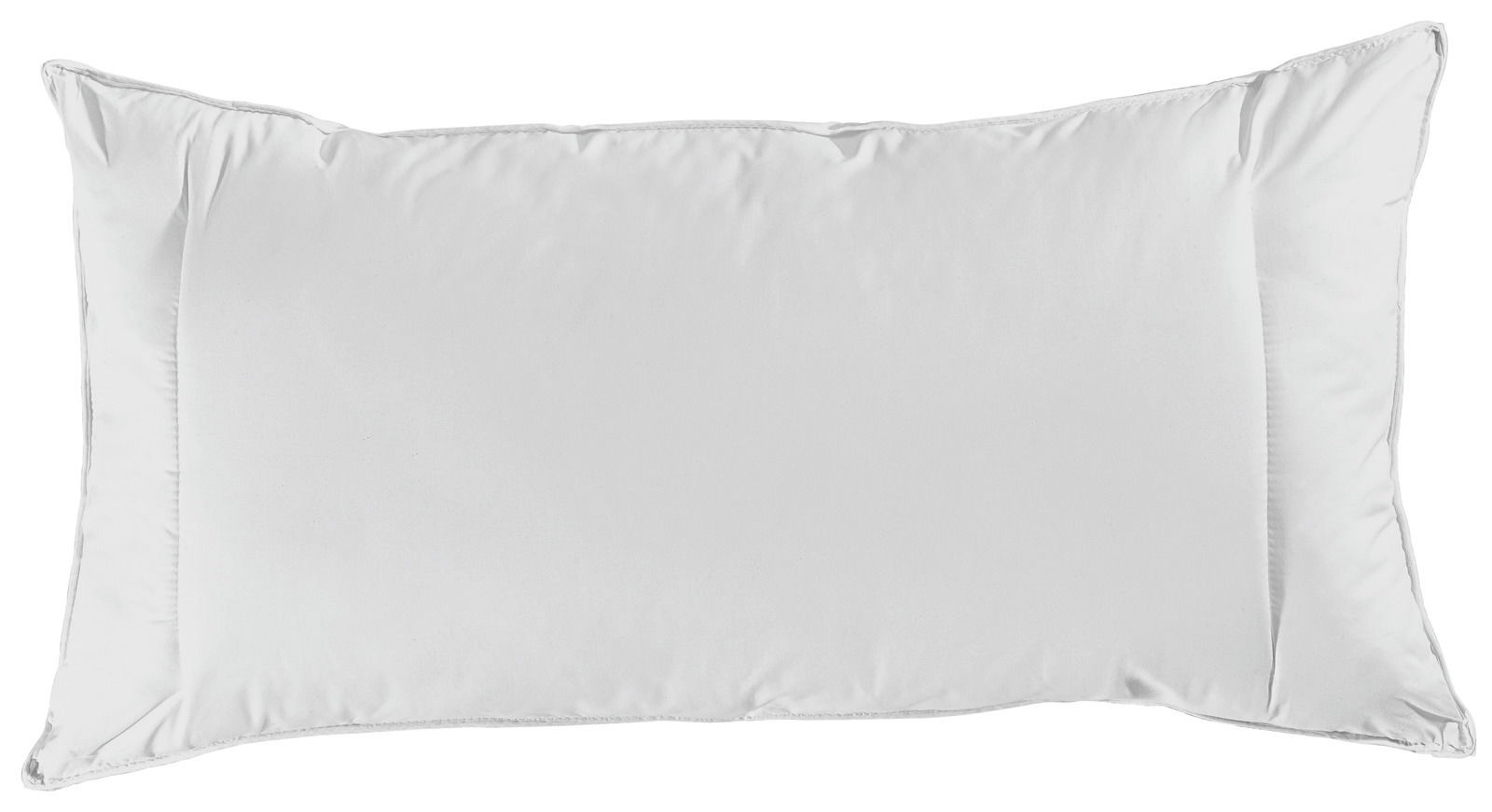 Weißes Kopfkissen Waschmich Plus in der Größe 40x80 cm, Ansicht von oben.