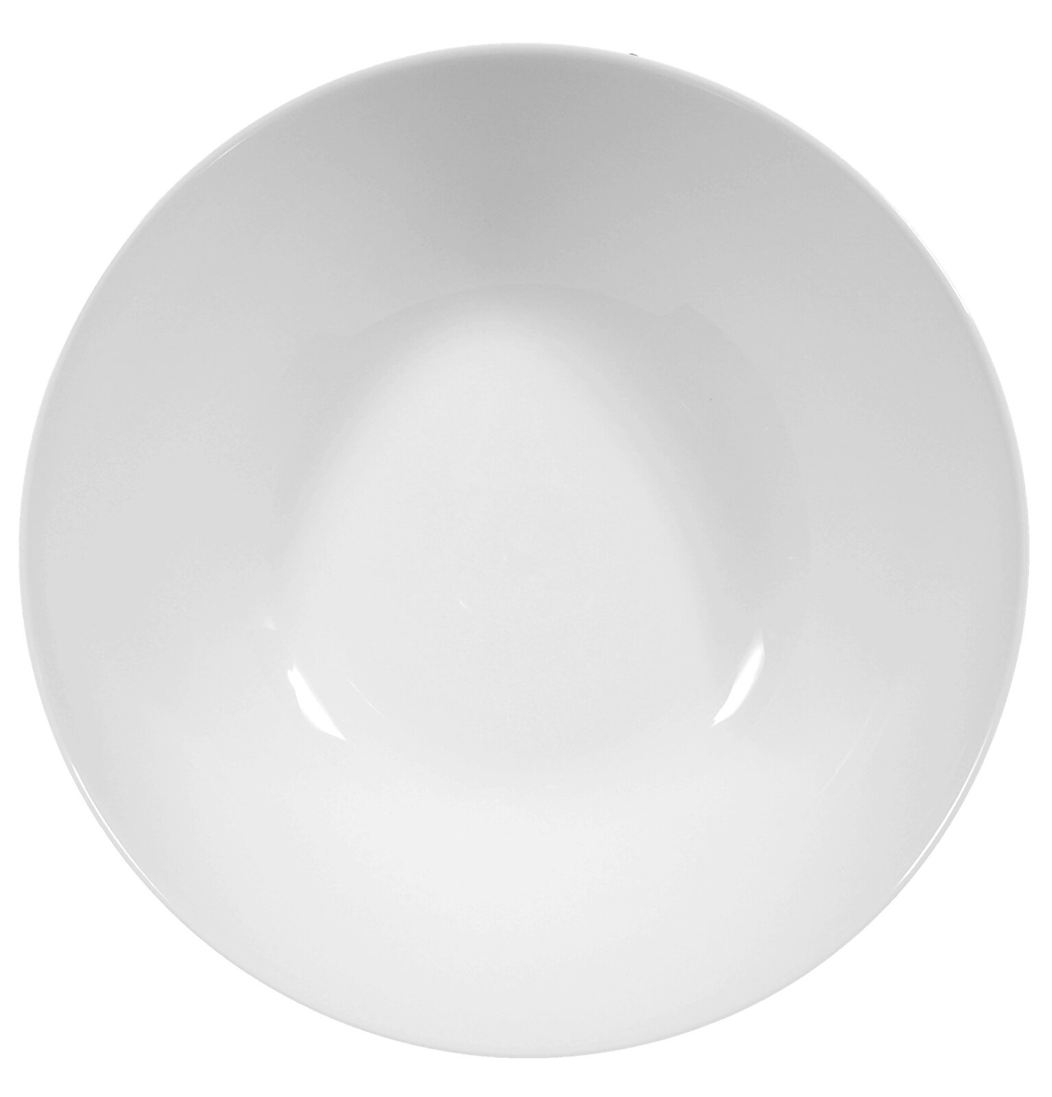 Runde weiße Schüssel Rondo/Liane 24cm, Ansicht von oben