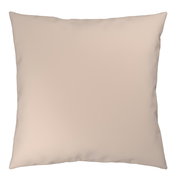 Beige Kissenbezug in quadratischer Form, Vorderansicht