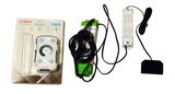 LED-Controller-Set mit Fernbedienung, Trafo und Verkabelung, Ansicht von oben