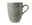 Grauer Kaffeebecher mit Henkel, 0,35l, Seitenansicht, gestreiftes Design