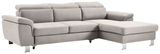 Graues Ecksofa mit Ottomane, Perspektive von vorne links