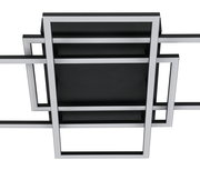 Moderne LED-Deckenleuchte mit geometrischem Design, Ansicht von unten