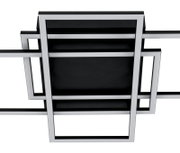 Moderne LED-Deckenleuchte mit geometrischem Design, Ansicht von unten