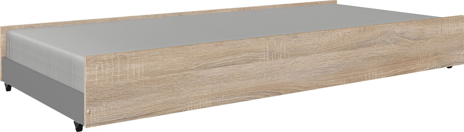 XORA Ausziehliege MULTIRAUMKONZEPT Ausziehliege in Holzoptik, seitliche Perspektive