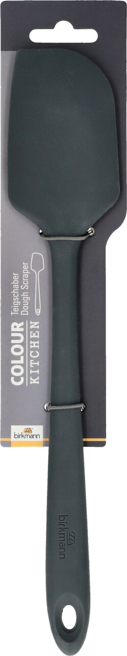 Birkmann Teigschaber COLOUR KITCHEN Grauer Teigschaber von Birkmann, frontal auf Verpackung präsentiert
