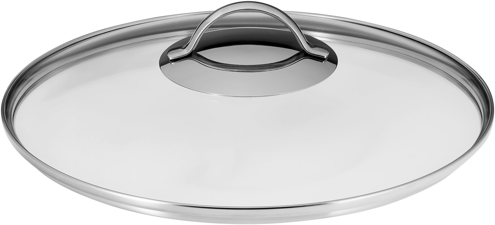 Glasdeckel für Servierschmorpfanne, seitliche Perspektive