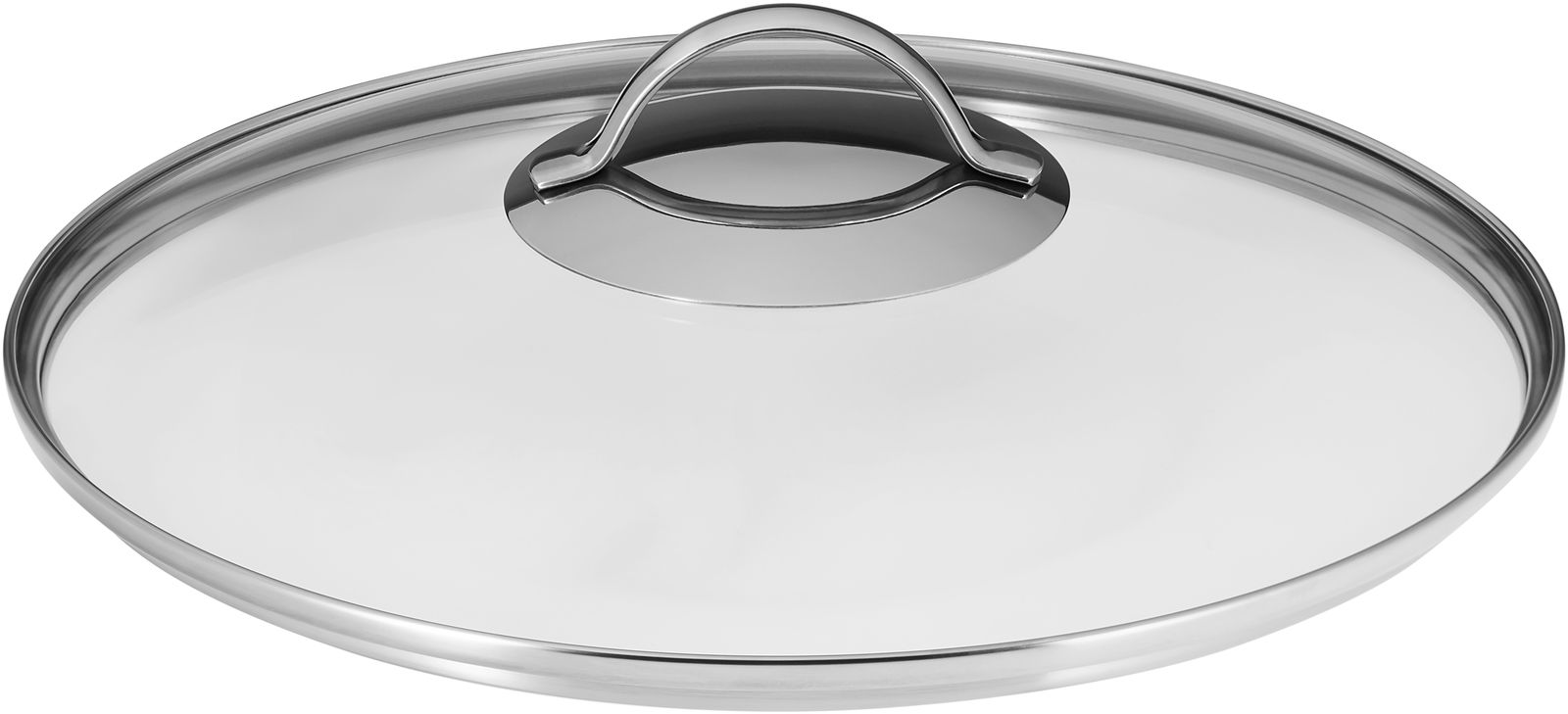Glasdeckel für Servierschmorpfanne, seitliche Perspektive