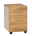 Cantus Rollcontainer COOL Rollcontainer aus Holz mit drei Schubladen und Rollen, seitliche Perspektive