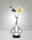 Fabas Luce LED-Glasvasenleuchte CRODO