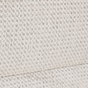 Close-up van de gestructureerde stof van een functionele bank in een lichte kleur.