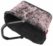 Carrybag mit rosa und schwarzem Baum-Muster, seitliche Perspektive