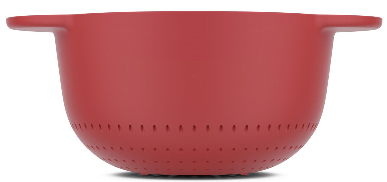 Mepal Seiher CHEF IT Roter Seiher mit seitlichen Griffen, Vorderansicht