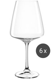 Rotweinglas 660ml aus einem 6er-Set, seitliche Ansicht