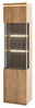 Zurbrüggen Vitrine-L BARCELONA Vitrine BARCELONA aus Holz mit Glastüren, seitliche Perspektive