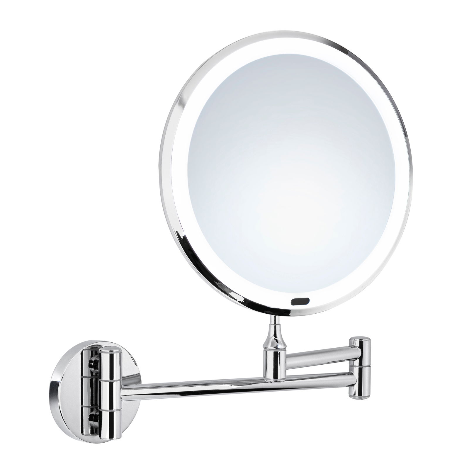 LED-Wandspiegel mit x7 Vergrößerung, aufladbar, seitliche Perspektive