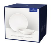Verpackung eines 8-teiligen Dinner-Sets von Villeroy & Boch, Vorderansicht