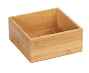 Bambus Ablage Terra M aus der Perspektive leicht von oben fotografiert, quadratische Form mit natürlicher Holzmaserung.